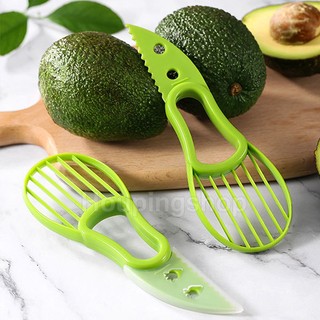 Avocado slice cutter 3 in 1 slicer knife cut fruit tools corer remover kitchen gadget multi-function slicer