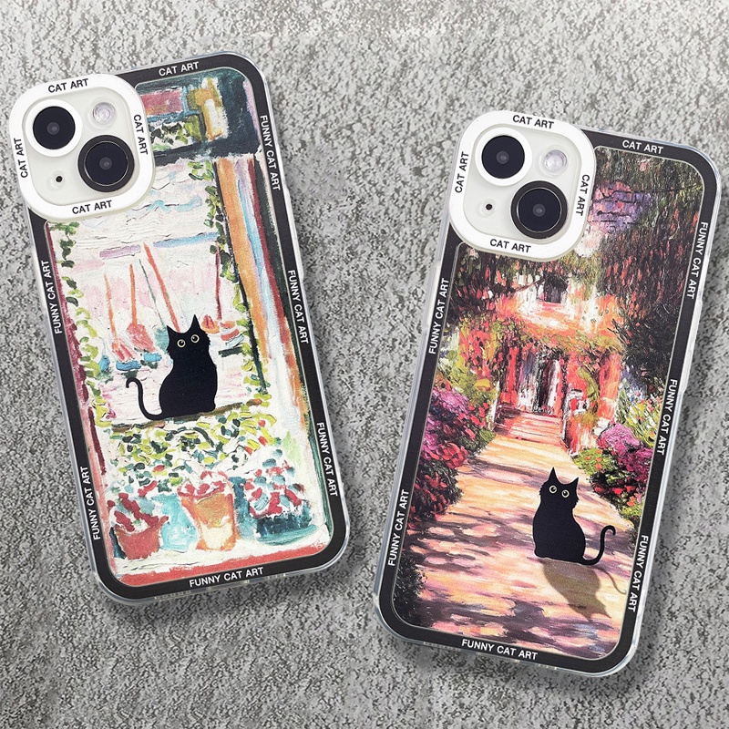 Ốp Điện Thoại Hình Mèo / Hoa Lily Cho samsung galaxy a05 a14 a54 5g a34 a13 a23 a33 a52 a52s a53 a32 a51 a31 a73 a72 a71 4g 5g