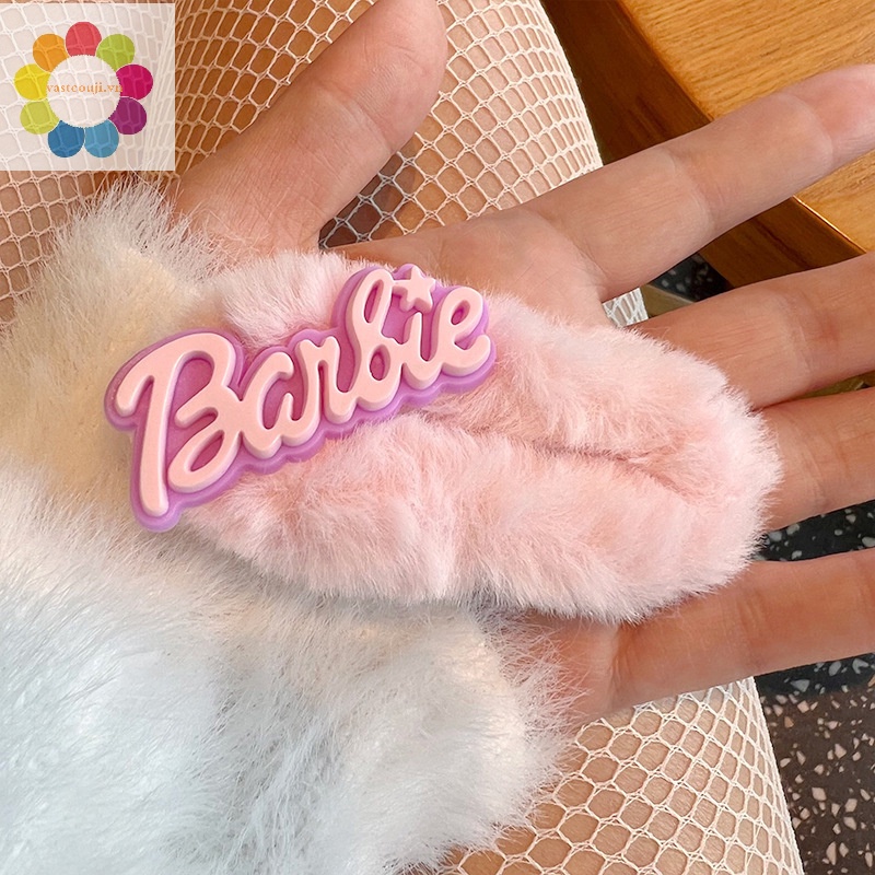 Vastji anime phim hoạt hình trẻ em ngọt ngào cô gái màu hồng năm cánh nơ thư bb kẹp kawaii barbie kẹp tóc sang trọng thời trang phụ kiện tóc quà tặng đồ chơi vn