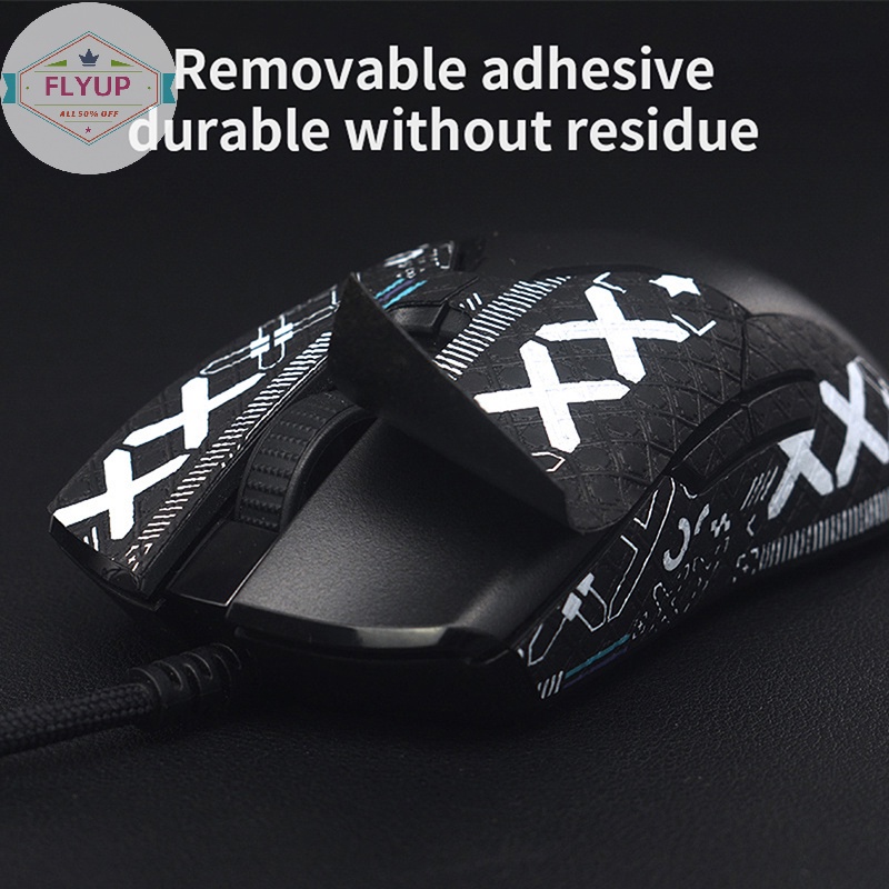 Flyup mouse grip tape skate handmade sticker non slip lizard skin hút mồ hôi cho logitech g502 hero pc gamer diy without mouse vn