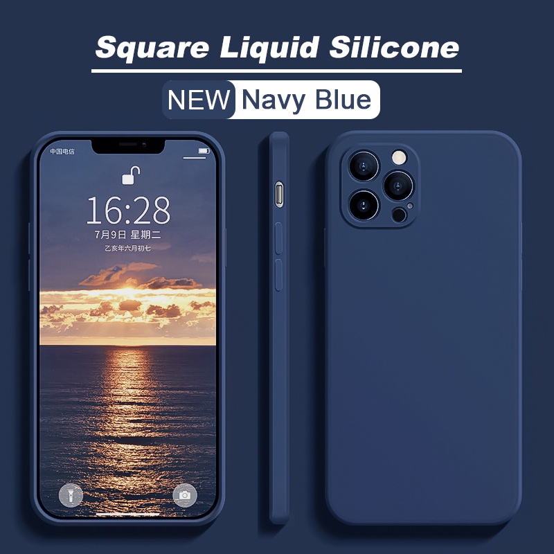 Ôp Điện Thoại Silicon Dẻo Vuông Chính Hãng Cho iphone 11 13 14 12 pro max 14pro 14plus 14promax 13 11 pro max Ốp