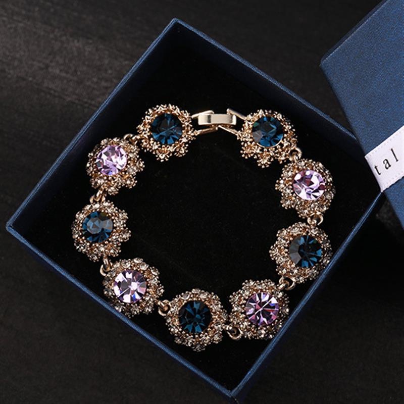 Super flash rhinestone vòng tay cổ điển thời trang của phụ nữ pha lê thủ công mỹ nghệ quà tặng net red bracelet atmosphere bracelet