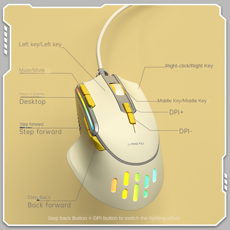 Chuột cơ cáp e-sports g3 chuột quang cơ học trò chơi văn phòng kinh doanh máy tính xách tay máy tính để bàn chuột usb