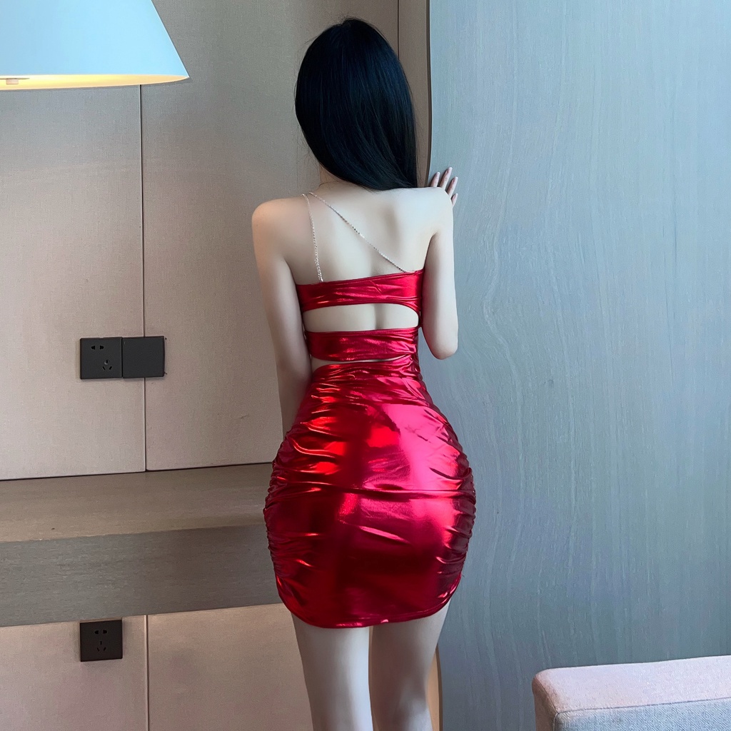 Đầm Hai Dây Đính Đá Phong Cách Âu Mỹ Quyến Rũ Cho Nữ 18yx1971 2023