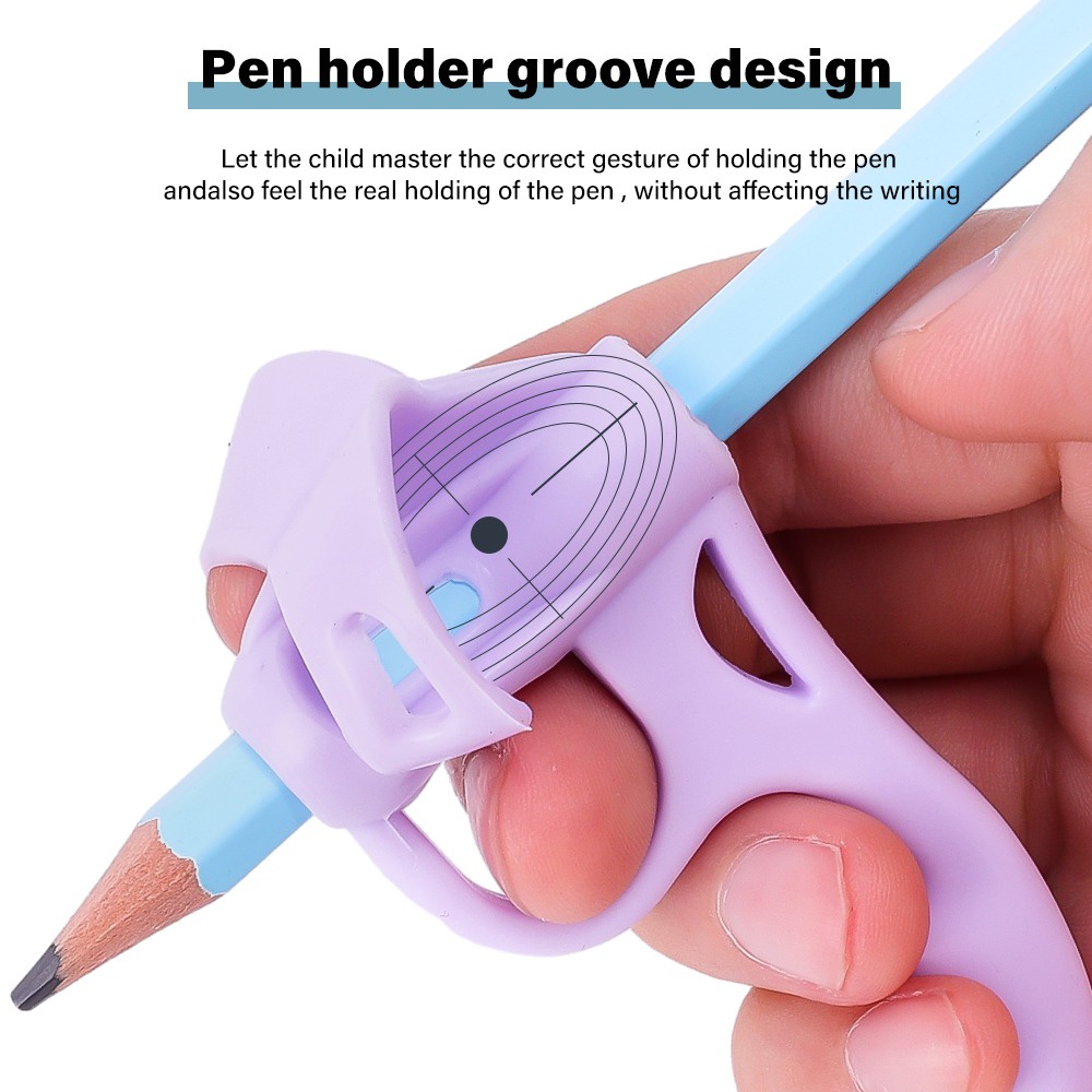Silicone Kẹp Silicon Năm Ngón Tập Điều Chỉnh Tư Thế Ngón Tay / Viết Đúng Tư Thế Cầm Bút / Dụng Cụ Kẹp Bút Chì Cho Bé