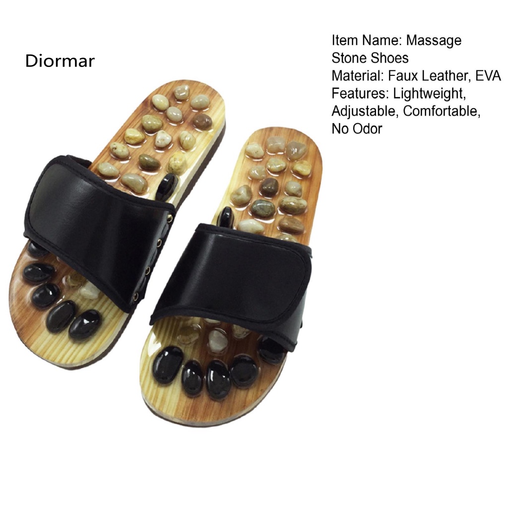 Dio massage stone shoes dép mát-xa thoải mái dép mát xa giảm đau vòm và căng thẳng với đá bấm huyệt thân thiện với môi trường hoàn hảo cho nam và nữ