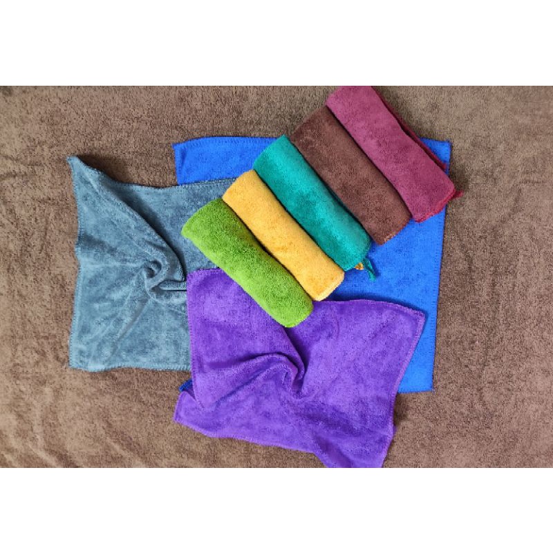 Khăn nail, khăn lau bàn bếp KT 30x30 siêu mềm mịn THẤM HÚT TỐT  không bị ra bụi bông