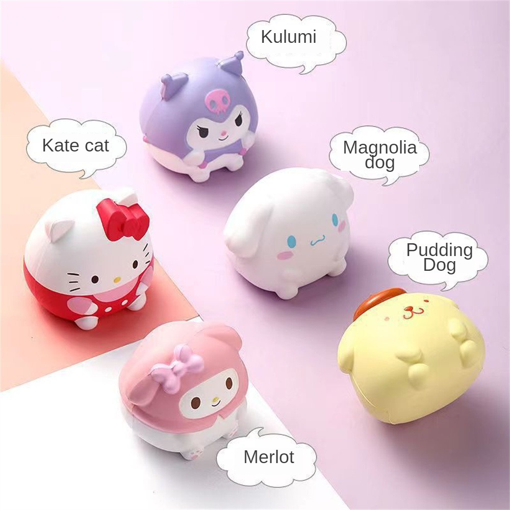 1 Máy Tính Sanrio Kuromi Cinnamoroll Giảm Căng Thẳng Chậm Squishy Kawaii Giải Nén Anime Hoạt Hình Trẻ Em Kẹp Tay Đồ Chơi Quà Tặng Chữa Bệnh
