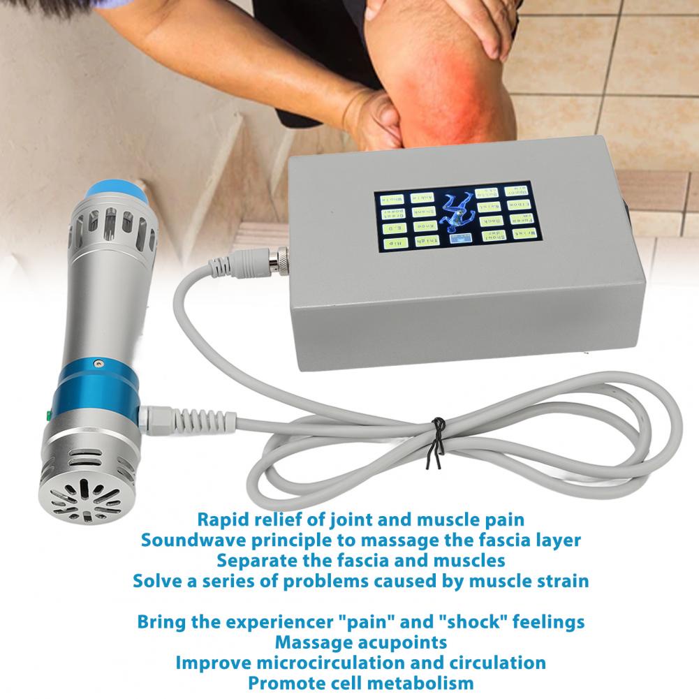 Máy xung kích khí nén ED 16 chế độ Thiết bị điều trị xoa bóp sâu ngoài cơ thể 110‑220V SUNCOL