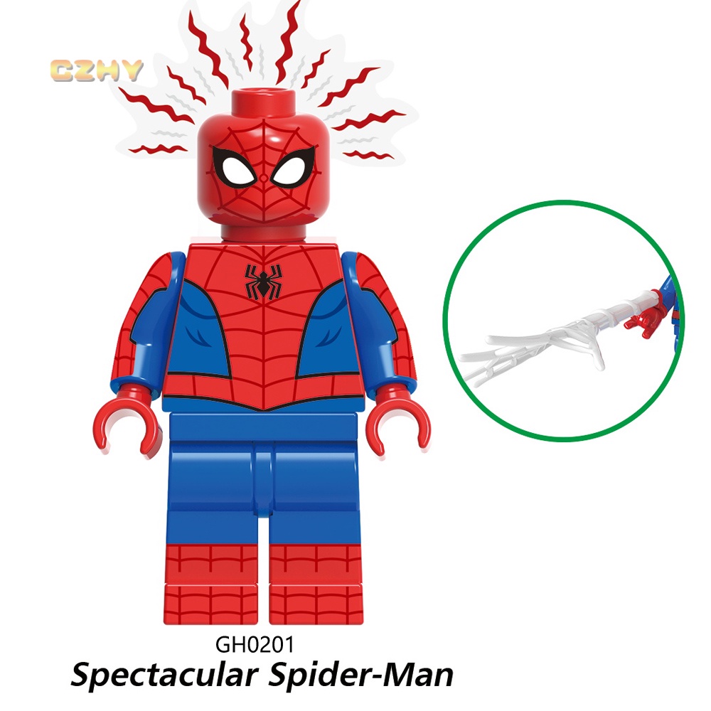G0126 super heroes across the spider-verse scarlet spider peter parker building block figure toy