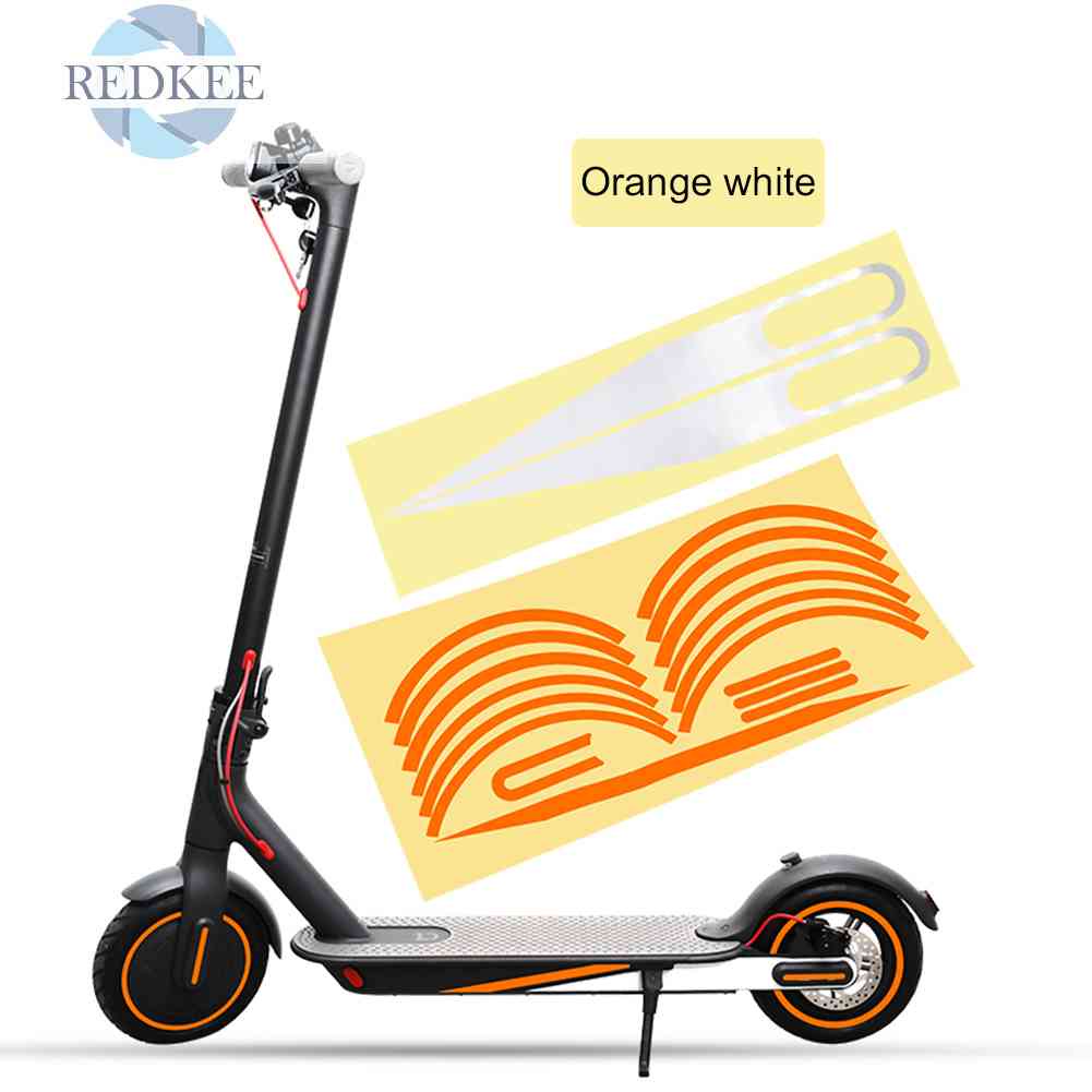 Miếng Dán Phản Quang Bảo Vệ Trục Bánh Xe Scooter Điện M365 Pro 1s