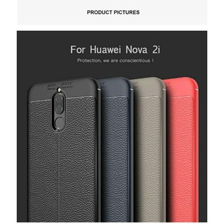 Ốp lưng silicon vân da cho huawei nova 2i, ốp lưng cho huawei nova 2i auto focus - tfl shop