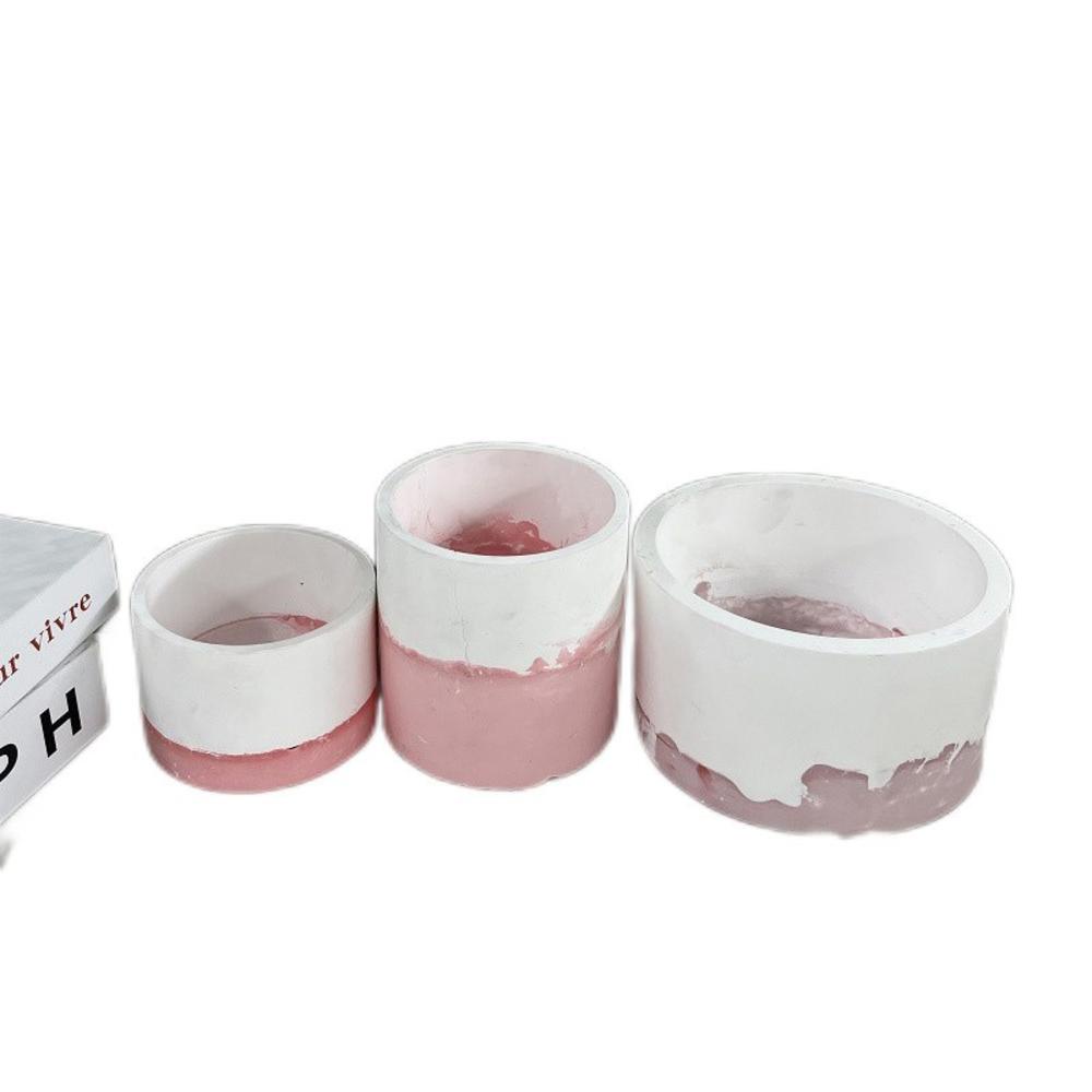 Khuôn Silicone 3 Kích Cỡ Làm Chậu Hoa Bằng Đất Sét Resin