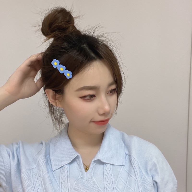 Kẹp Tóc Hình Bông Hoa Nhiều Màu Sắc Cho Nữ