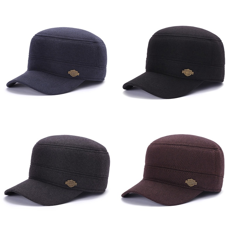 Mũ Lưỡi Trai Có Miếng Che Tai Chống Gió Giữ Ấm Mùa Đông Thời Trang Mới Cho Nam