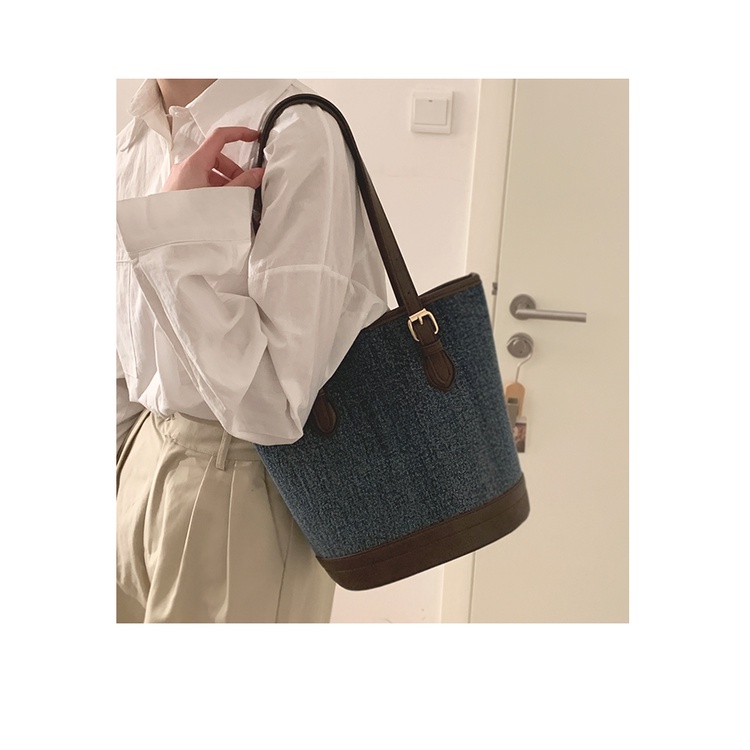 Túi Xách Denim Cỡ Lớn Thời Trang Hàn Quốc Dành Cho Nữ