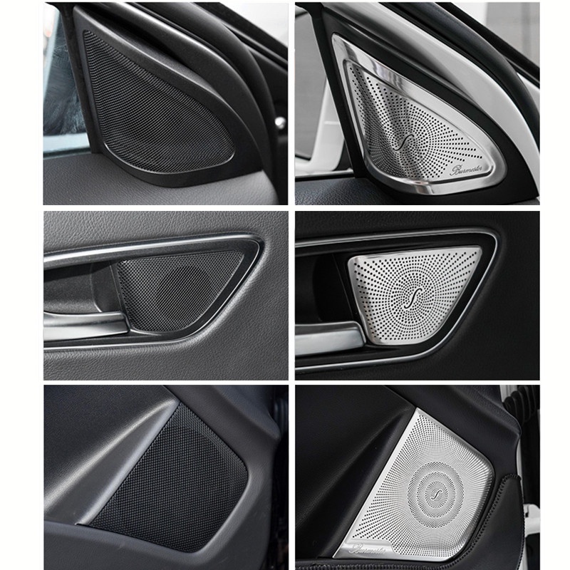 Khung Viền Loa Âm Thanh Hình Tam Giác Cho Mercedes Benz A GLA CLA Class W176 X156 C117 W117 Coupe