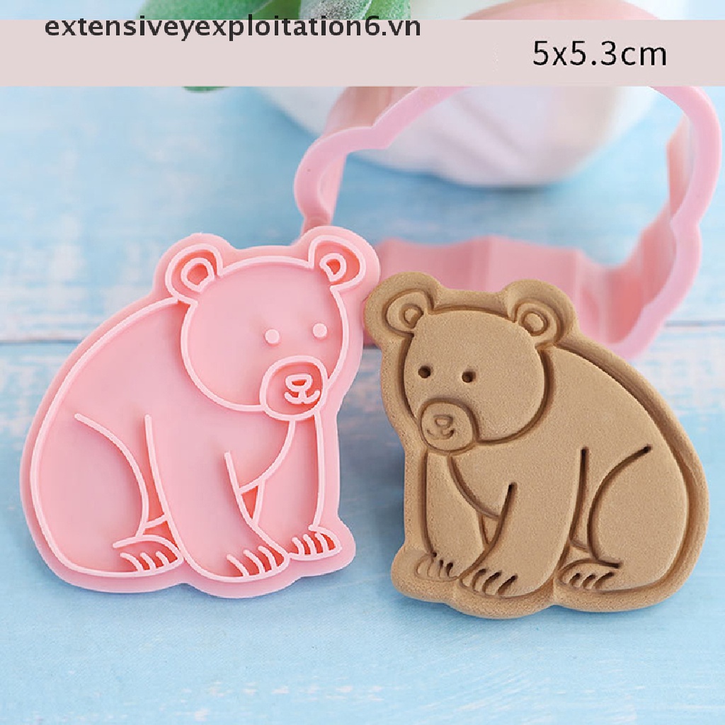 Bộ 8 Khuôn Cắt Bánh Quy Hình Động Vật Dễ Thương