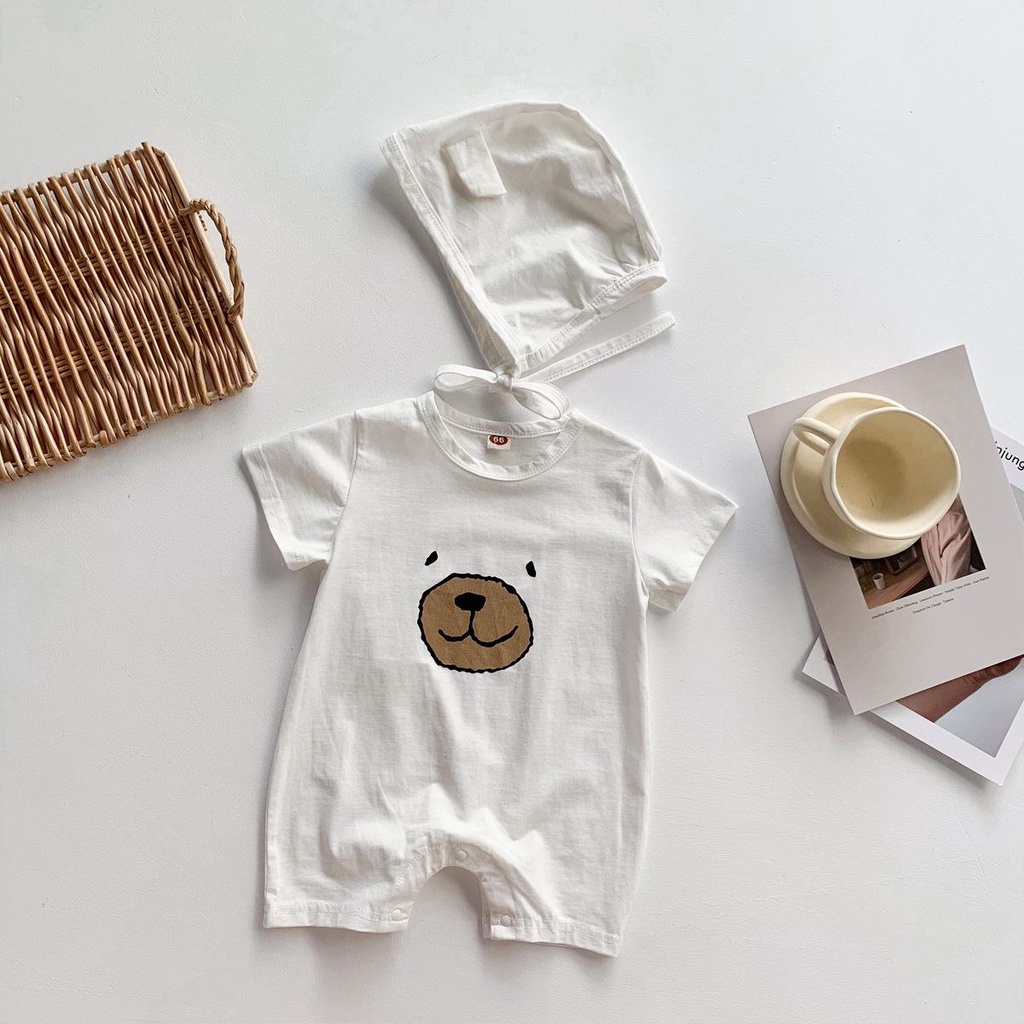 Bộ body ngắn tay bodysuit áo liền quần bộ đồ liền thân Babyshop88vn cho bé trai bé gái M30.3-1