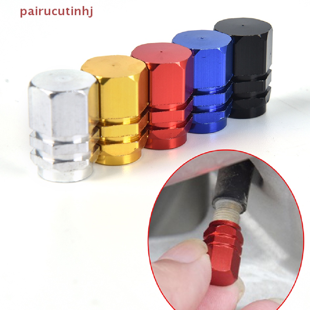 Set 4 Nắp Van Bánh Xe Hơi Bằng Nhôm Chất Lượng Cao