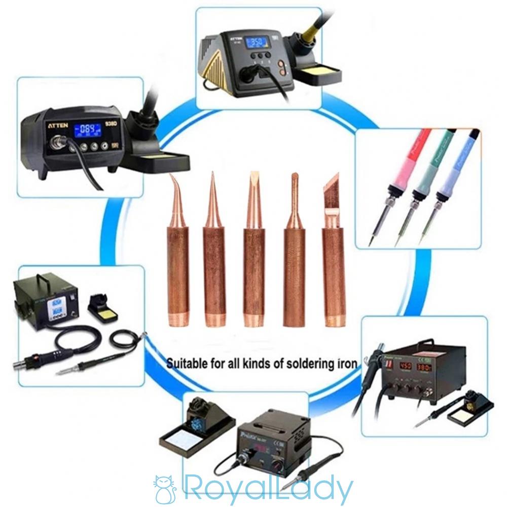 Bộ 5 Đầu Hàn 900M-T Bằng Đồng Không Chì