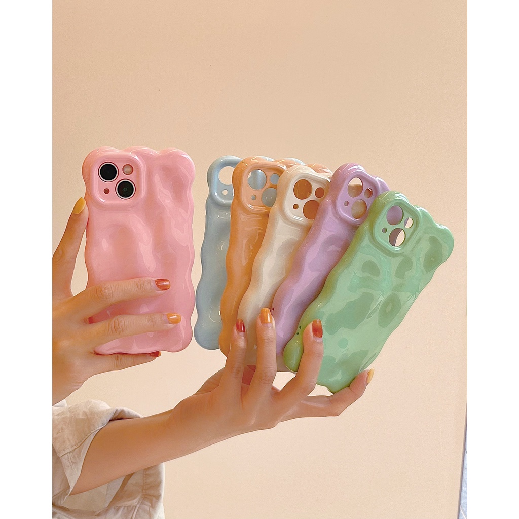 Ốp Điện Thoại Họa Tiết Chấm Bi / Xanh Lá / Hồng Cho iPhone 14 Pro Max 14Pro 14 13 Pro Max 12 Pro Max 11