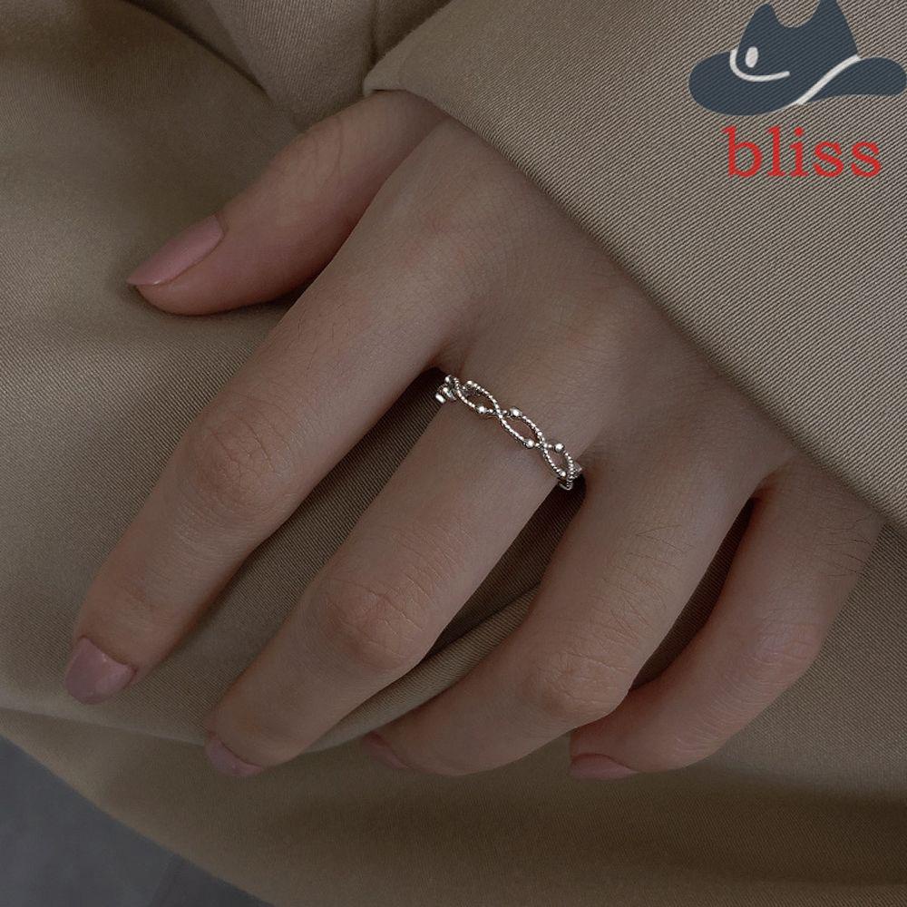 Nhẫn Đeo Ngón Tay Họa Tiết Gợn Sóng Sáng Tạo Phong Cách Hàn Quốc