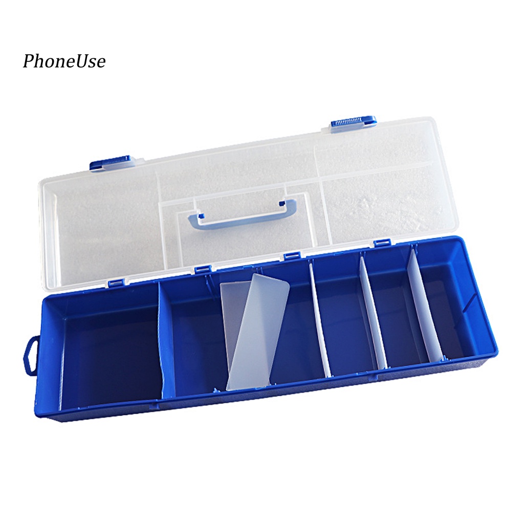 Hộp Đựng Mồi Câu Cá Bằng PU Hai Lớp Sức Chứa Lớn Đa Năng Có Thể Tháo Rời