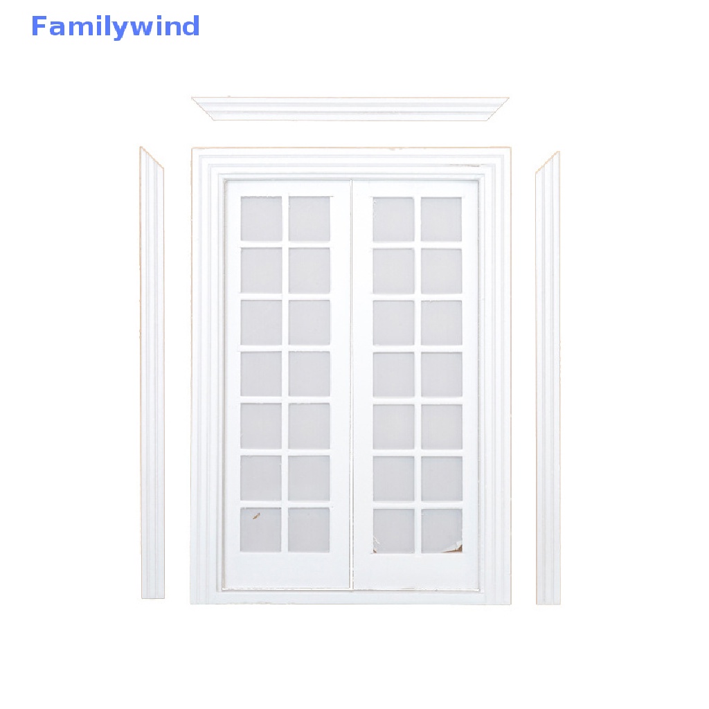 1 Set 28 Mô Hình Cửa Đôi 28 Cửa Màu Trắng Dùng Trang Trí Nhà Búp Bê / Nhà Búp Bê DIY