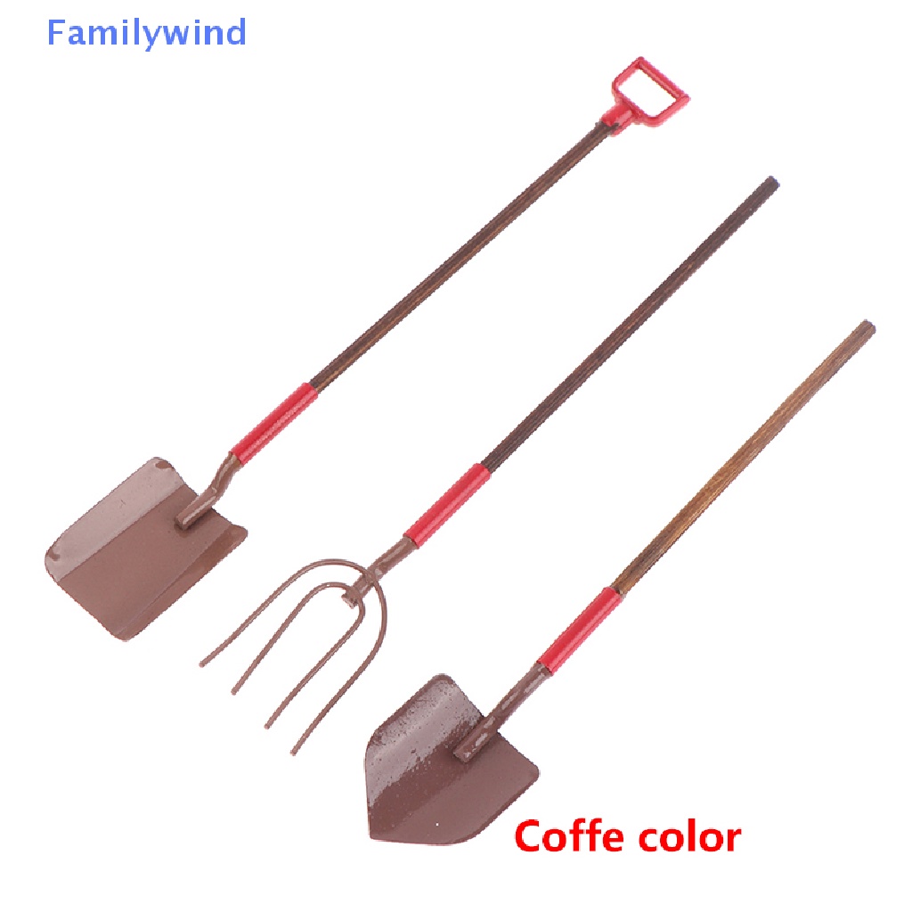 Set 3 Xẻng Làm Vườn Thu Nhỏ 1: 12 Trang Trí Nhà Búp Bê