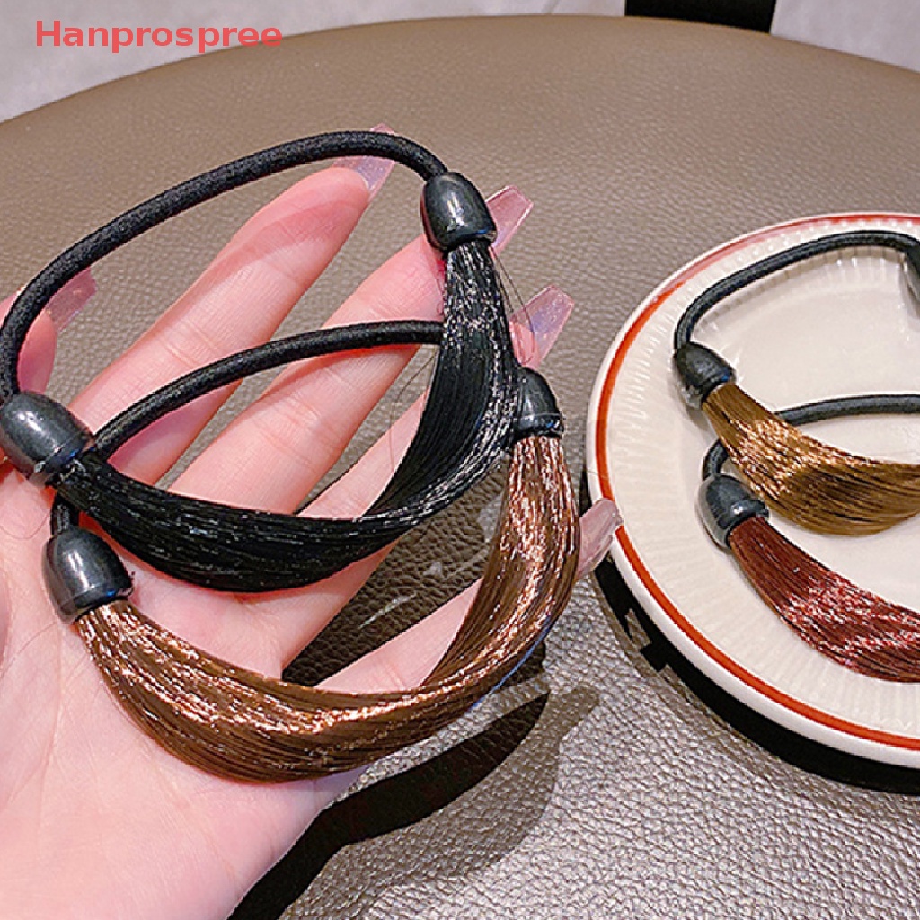 Dây Buộc Tóc Giả Dạng Tóc Thẳng Co Giãn Tốt Thời Trang