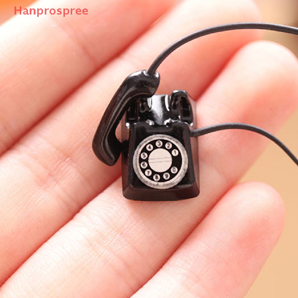 Mô Hình Điện Thoại Bàn Mini Trang Trí Nhà Búp Bê Phong Cách Retro