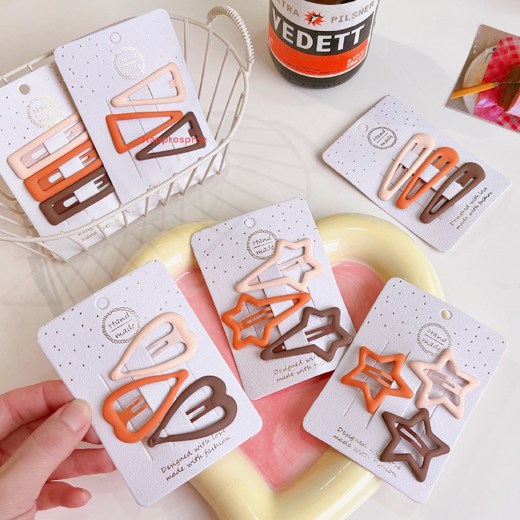 1 Bộ Kẹp Tóc Hình Ngôi Sao Đính Kim Sa Màu Sắc Ngọt Ngào Cho Bé Gái