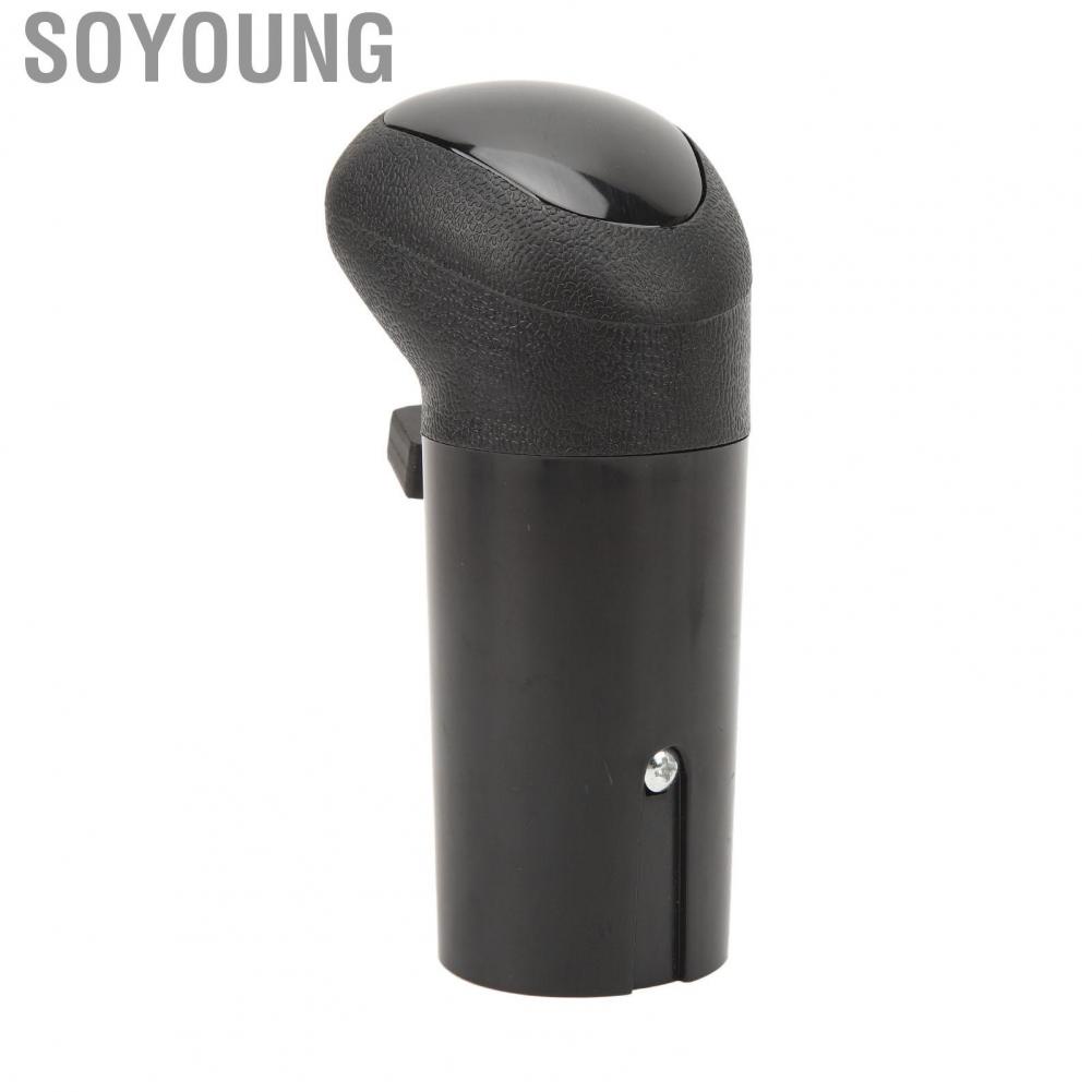 Soyoung Car Shift Knob  ABS A6909 Professional Black Lever Exquisite Appearance Lightweight for Vehicle