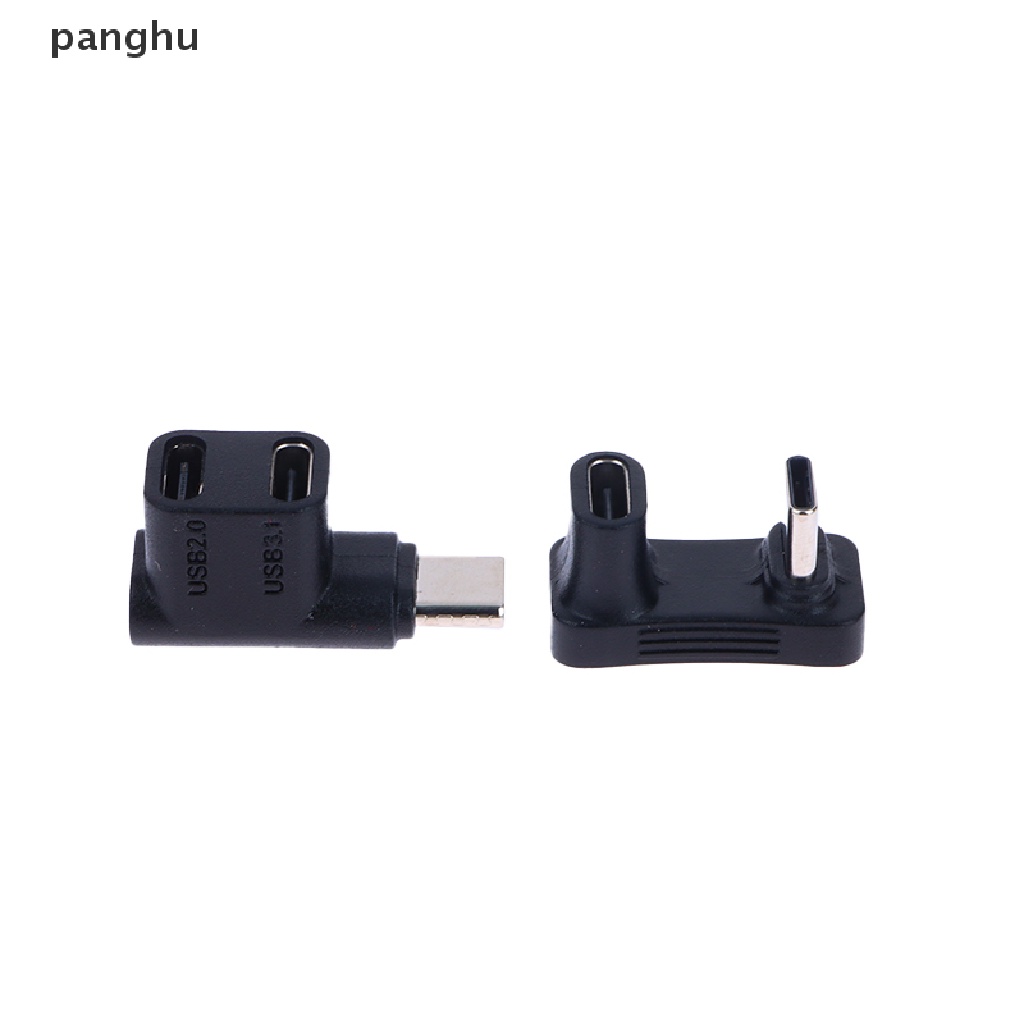 Bộ Chuyển Đổi Sạc Nhanh USB C 10Gbps 2 Trong 1 90 Độ Mở Rộng 100W