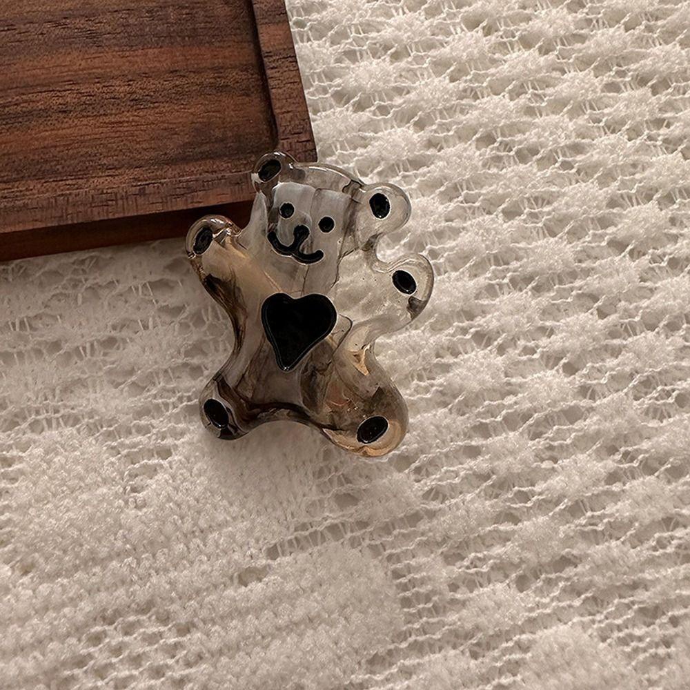 LOMBARD Dây Cột Tóc Đuôi Ngựa Hình Gấu Ngọt Ngào Cho Nữ Giá Đỡ