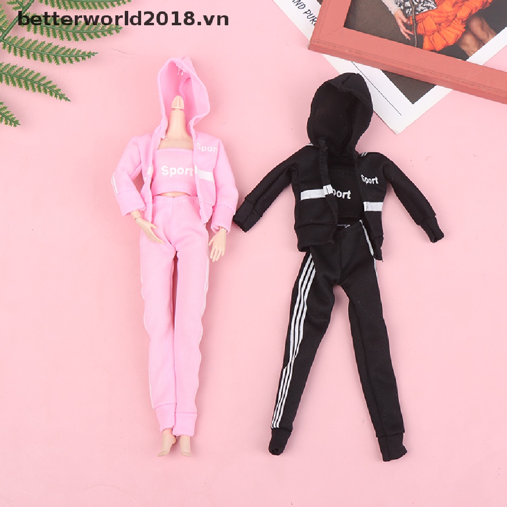 Set Đồ Thể Thao 3 Món Thời Trang Cho Búp Bê 1 / 6 30cm