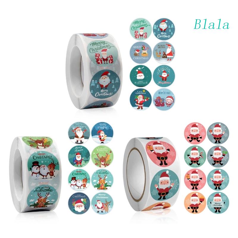 Cuộn Sticker Tròn Dán Trang Trí Giáng Sinh