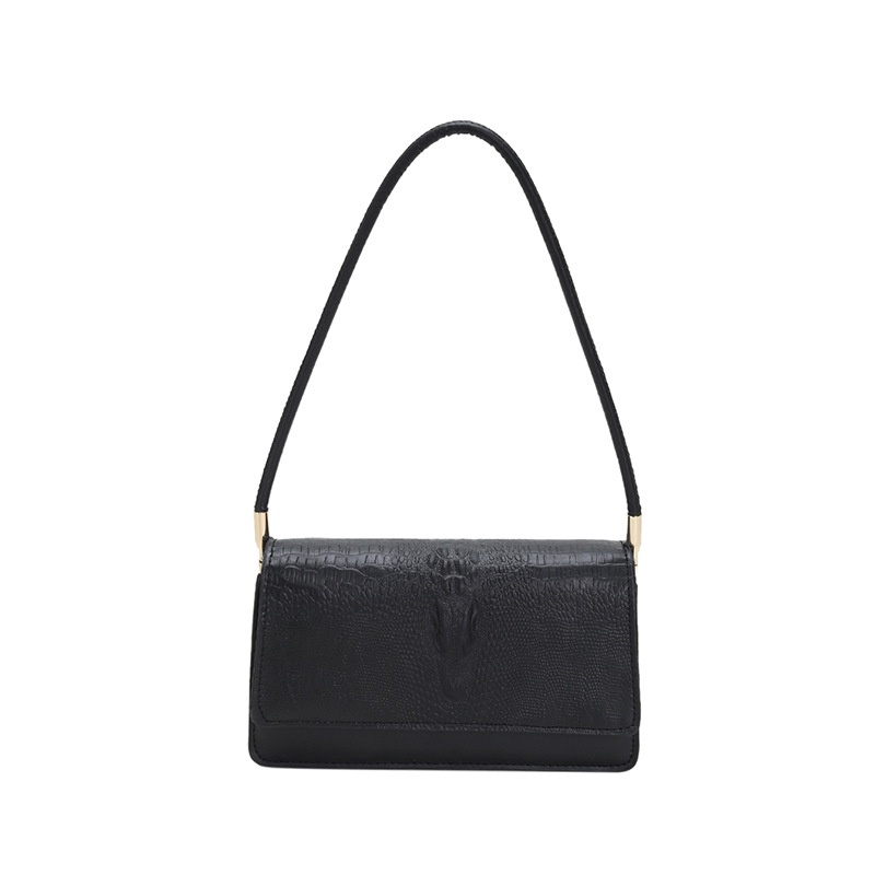 Túi Xách Họa Tiết Da Cá Sấu Đơn Giản Phong Cách Retro Thời Trang 2023 Cho Nữ