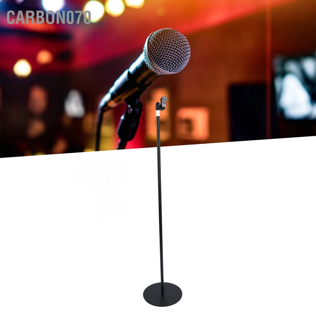 Carbon070 Chân đế micrô có thể thu vào ổn định với Đế tròn chịu lực dày cho Mic 26‑45mm