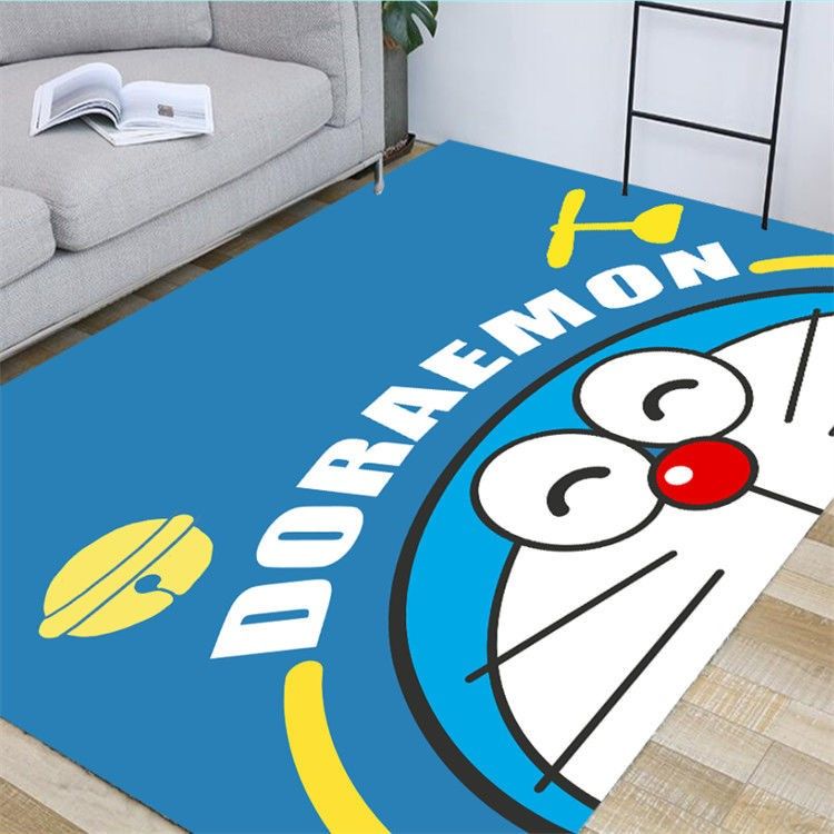 Thảm Trải Sàn Phòng Khách / Ngủ Hình Doraemon Đơn Giản Hiện Đại