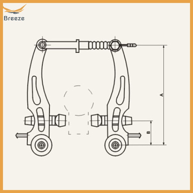 Bộ Phanh Xe Đạp Leo Núi Kèm Vỏ Bọc Cần Phanh Chống Mòn Bằng Hợp Kim Nhôm