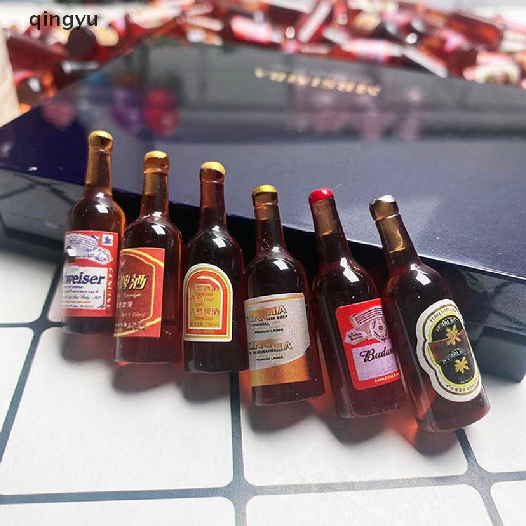 Set 10 Chai Rượu Vang Trang Trí Nhà Búp Bê