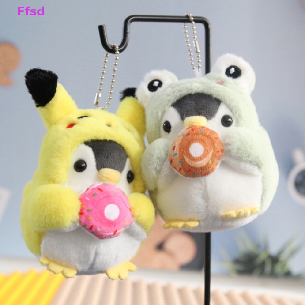 {Ffsd} Móc Khóa Hình Chim Cánh Cụt Nhồi Bông Dễ Thương