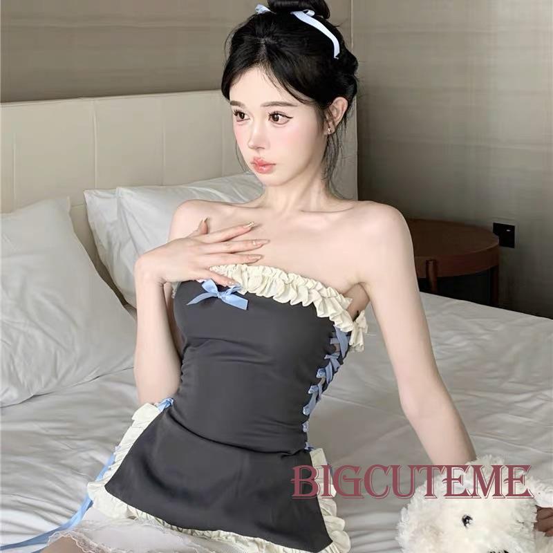 Áo Ren Ống Không Tay Thời Trang Quyến Rũ Dành Cho Nữ