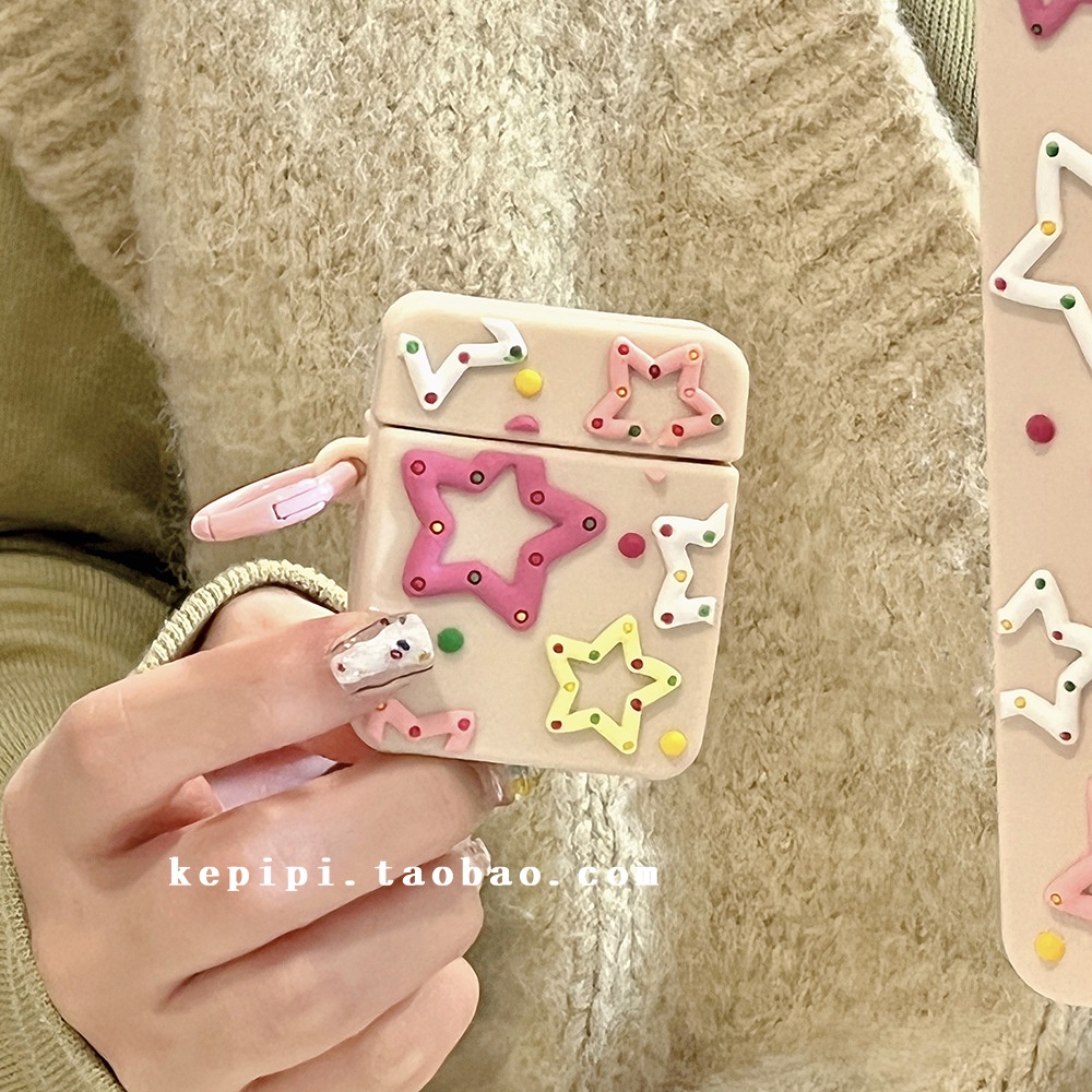 Vỏ Bảo Vệ Hộp Sạc Tai Nghe Airpodspro 1 / 2 / 3 Họa Tiết Cô Gái Ngọt Ngào Dễ Thương