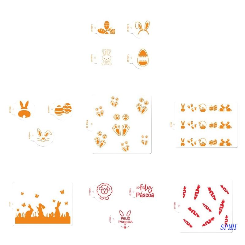 Khuôn Mẫu Trang Trí Bằng Nhựa Hình Thỏ Phục Sinh Có Thể Tái Sử Dụng