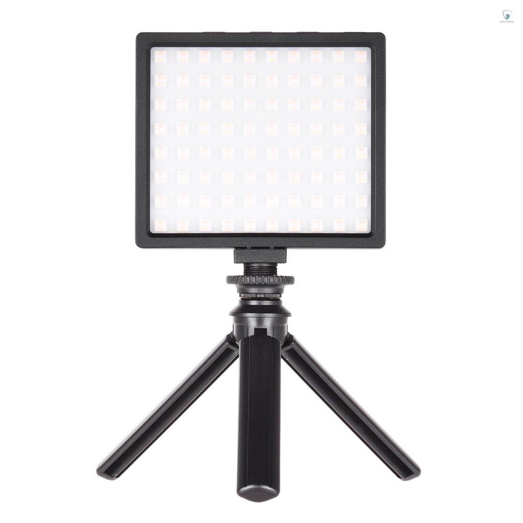 Bộ Đèn LED Mini Màu RGB 80 Bóng 9 Chế Độ Sáng 12 Mức Độ 3200~5600K Có Thể Sạc Lại