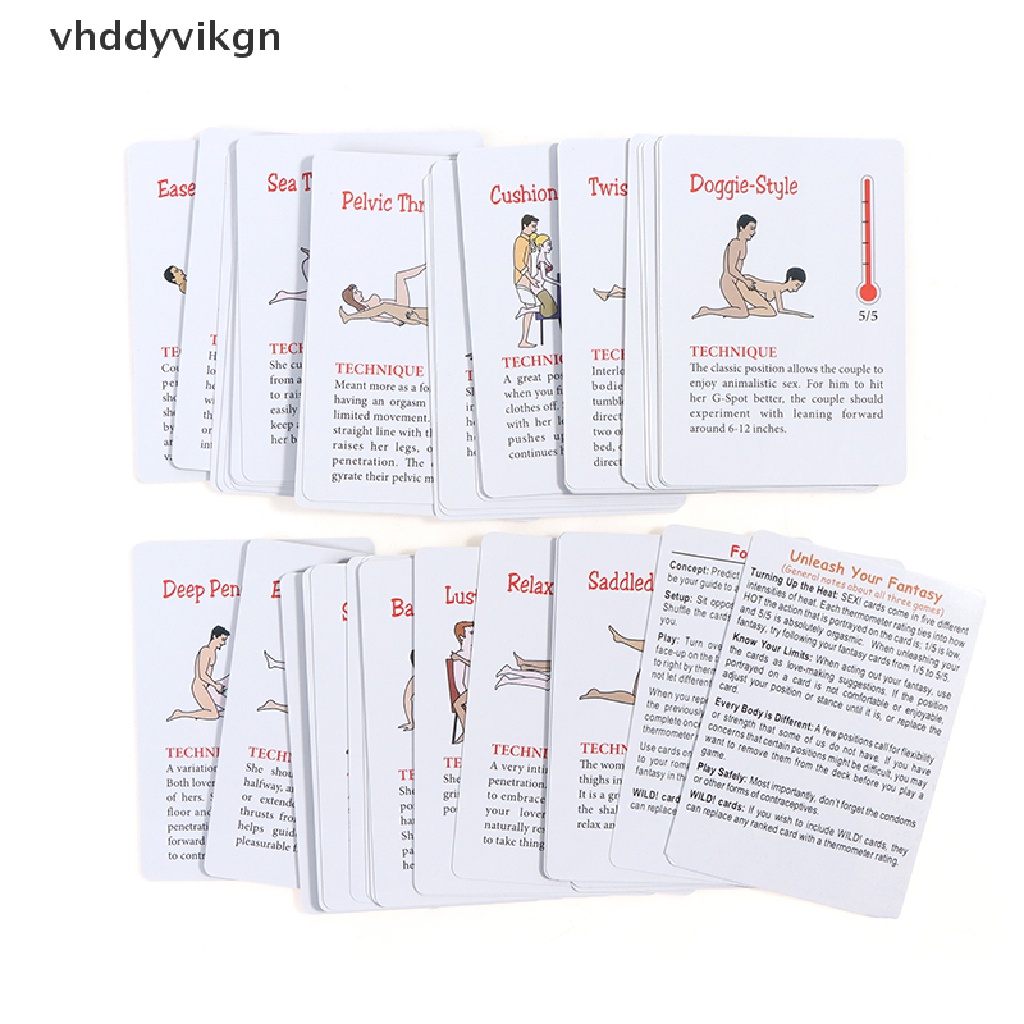 Bộ Thẻ Bài Trò Chơi Risque 54 Lá Vui Nhộn Trang Trí Phòng Ngủ / Phòng Ngủ