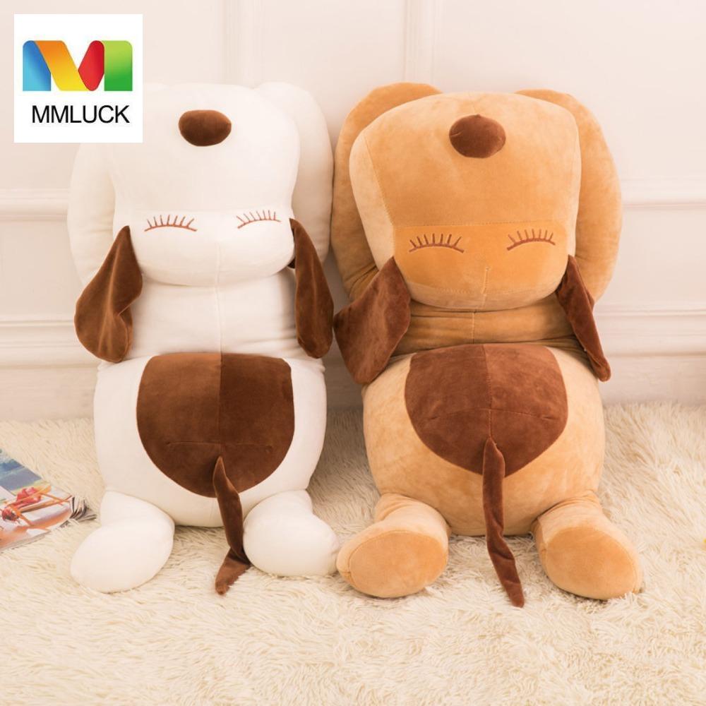 Chú Chó Nằm Ngủ Nhồi Bông Mềm Mại Dùng Làm Đồ Chơi Tương Tác Cho Bé